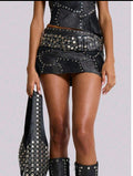 Punk Rivet Belt — Black (A)