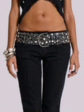 Punk Rivet Belt — Black (B)