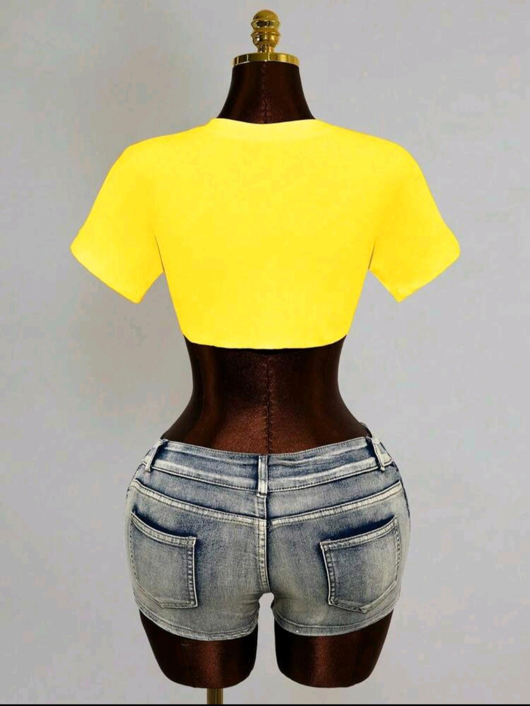 Yellow Tie Summer Shirt — UK 12/14