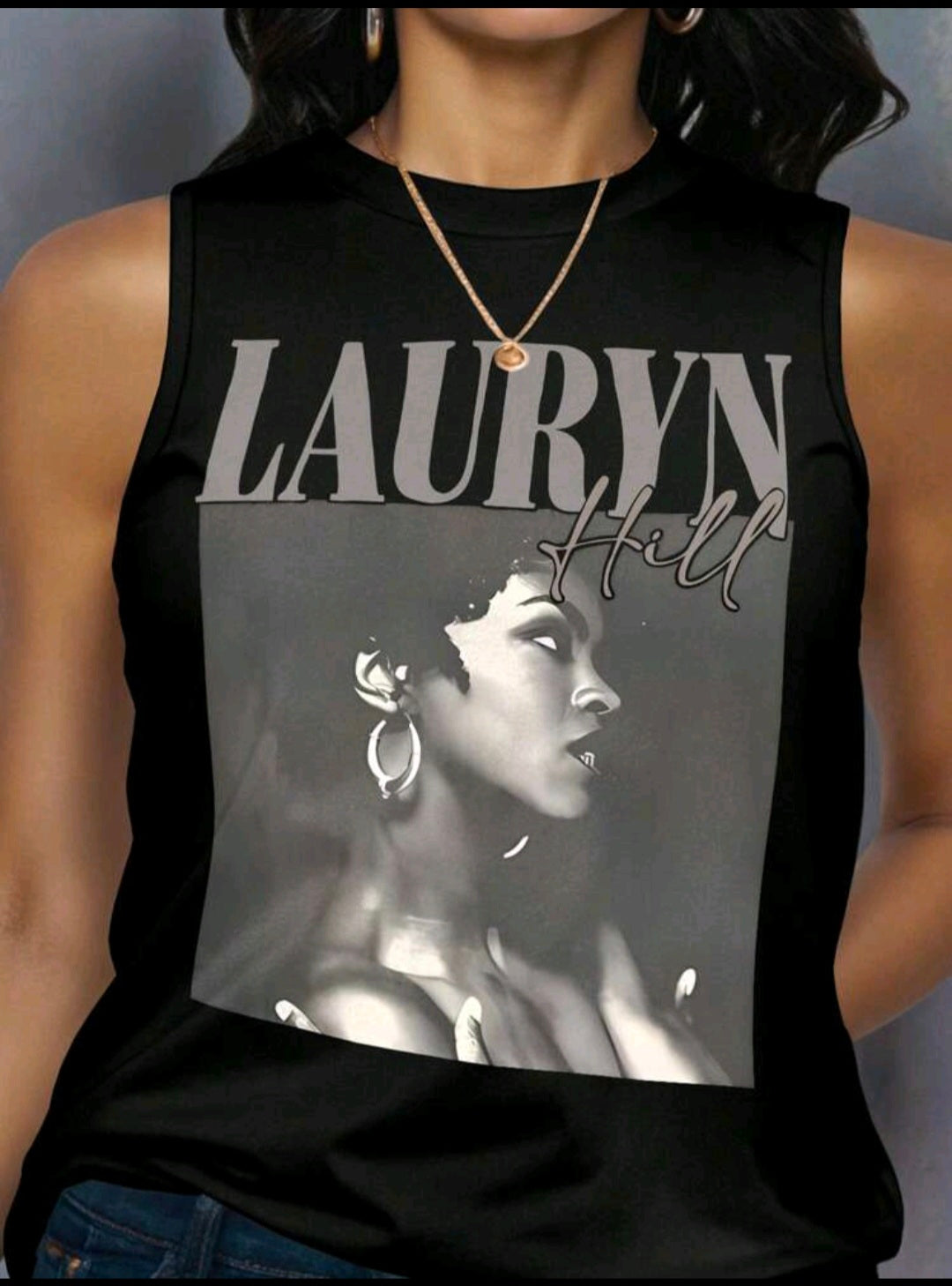 Vintage sleeveless Lauryn Hill Tee UK 18 US 16