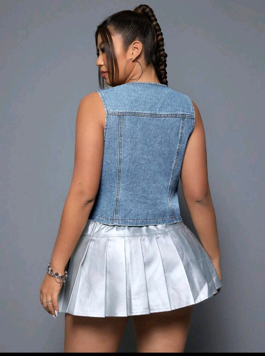 Shein Icon denim vest UK 18 US 16
