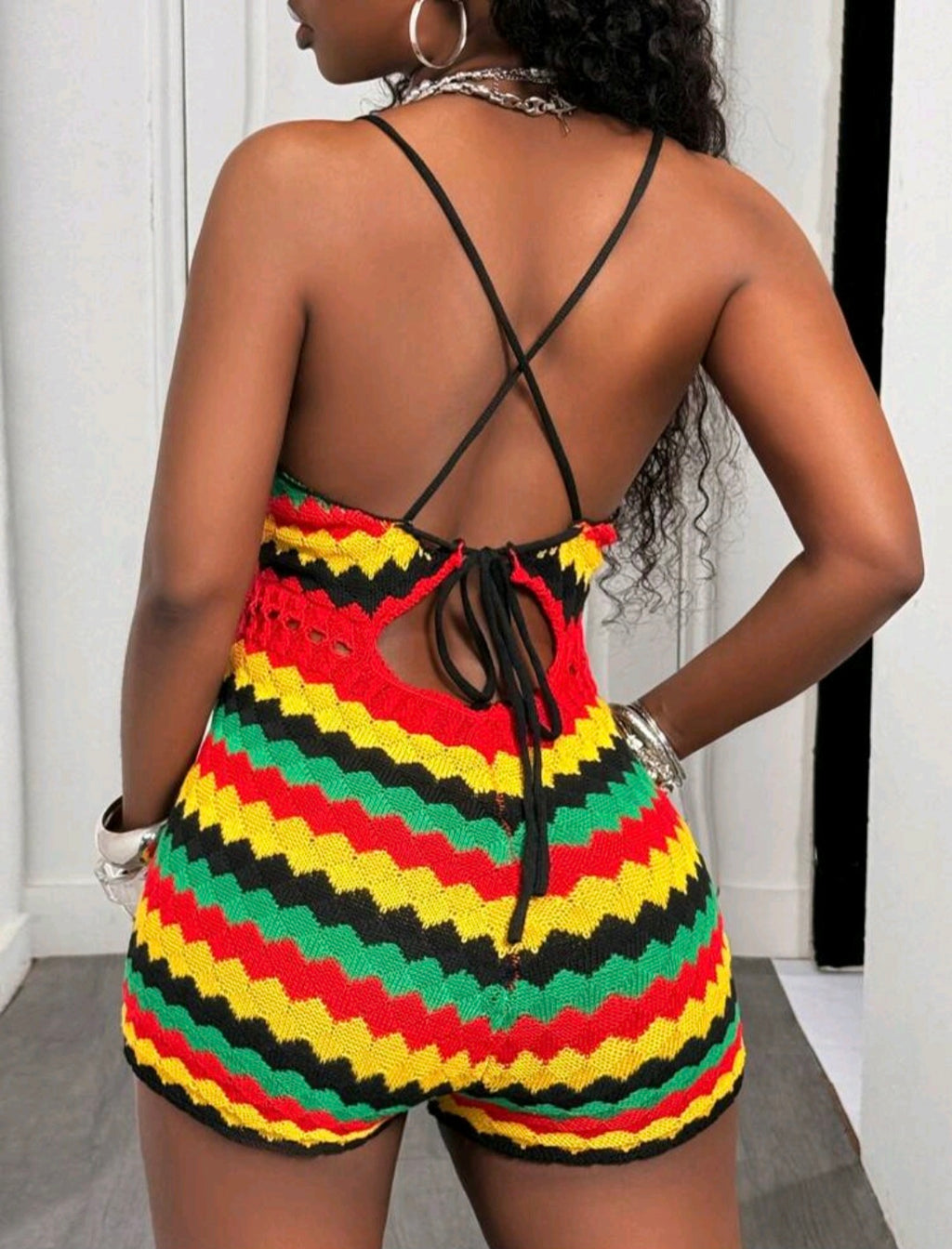 Rasta Halter Romper — UK 10