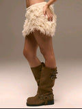 Musera distressed, beige knitted mini UK 8 US 6