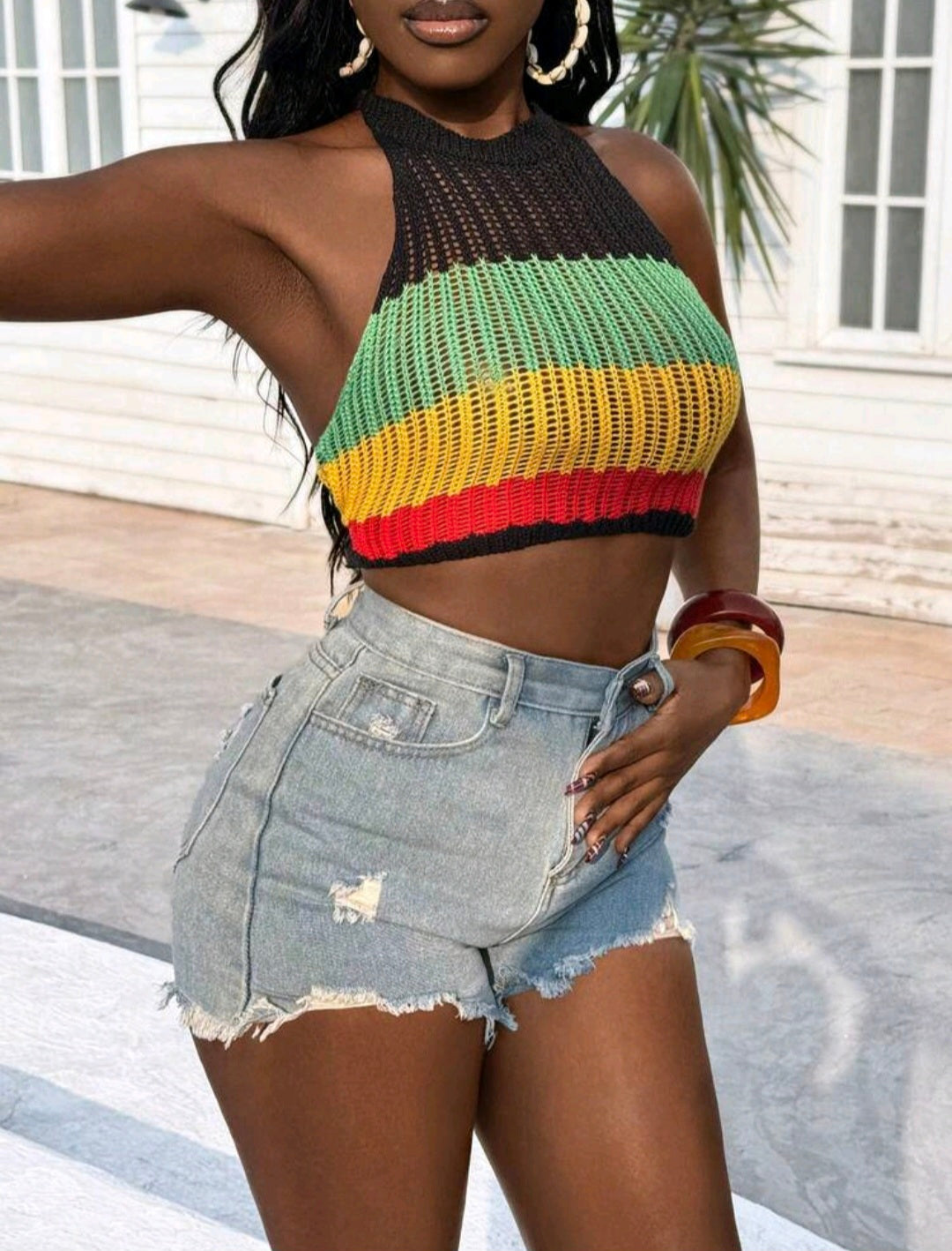 Vintage Knit Halter — UK 16