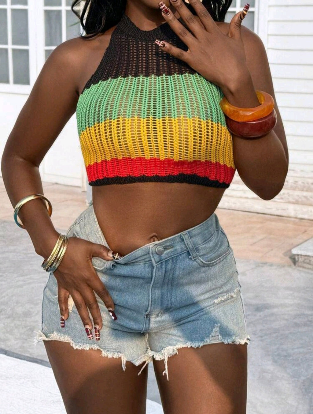 Vintage Knit Halter — UK 12/14