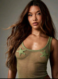 Starfish Knit Crop Tank — UK 10