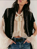70s Studded Hippie Vest — One Size