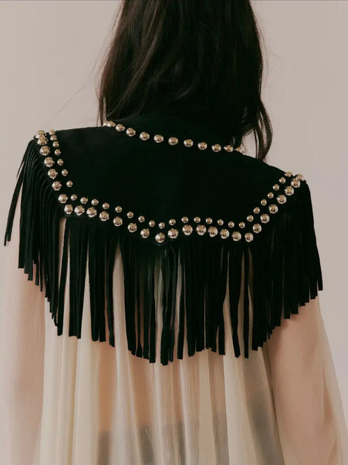 70s Studded Hippie Vest — One Size