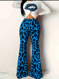 Leopard Print Flares — UK 12/14