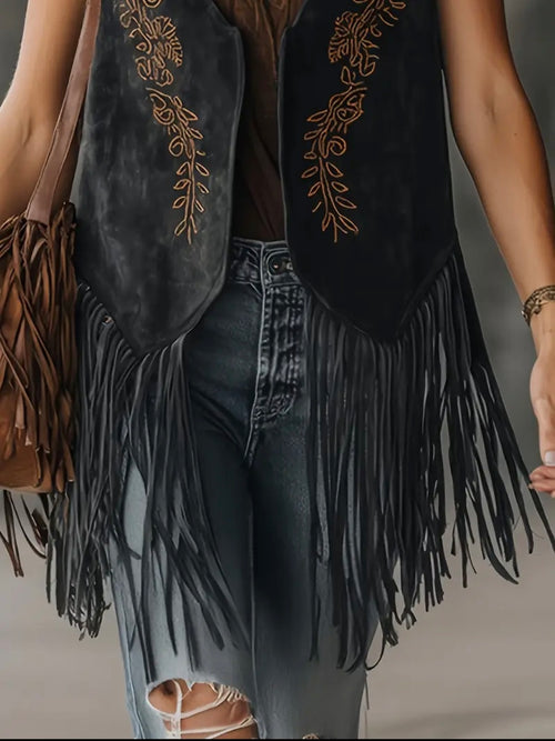 Boho Fringe Vest — UK 18