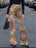 Funky Print Flared Pants — UK 16