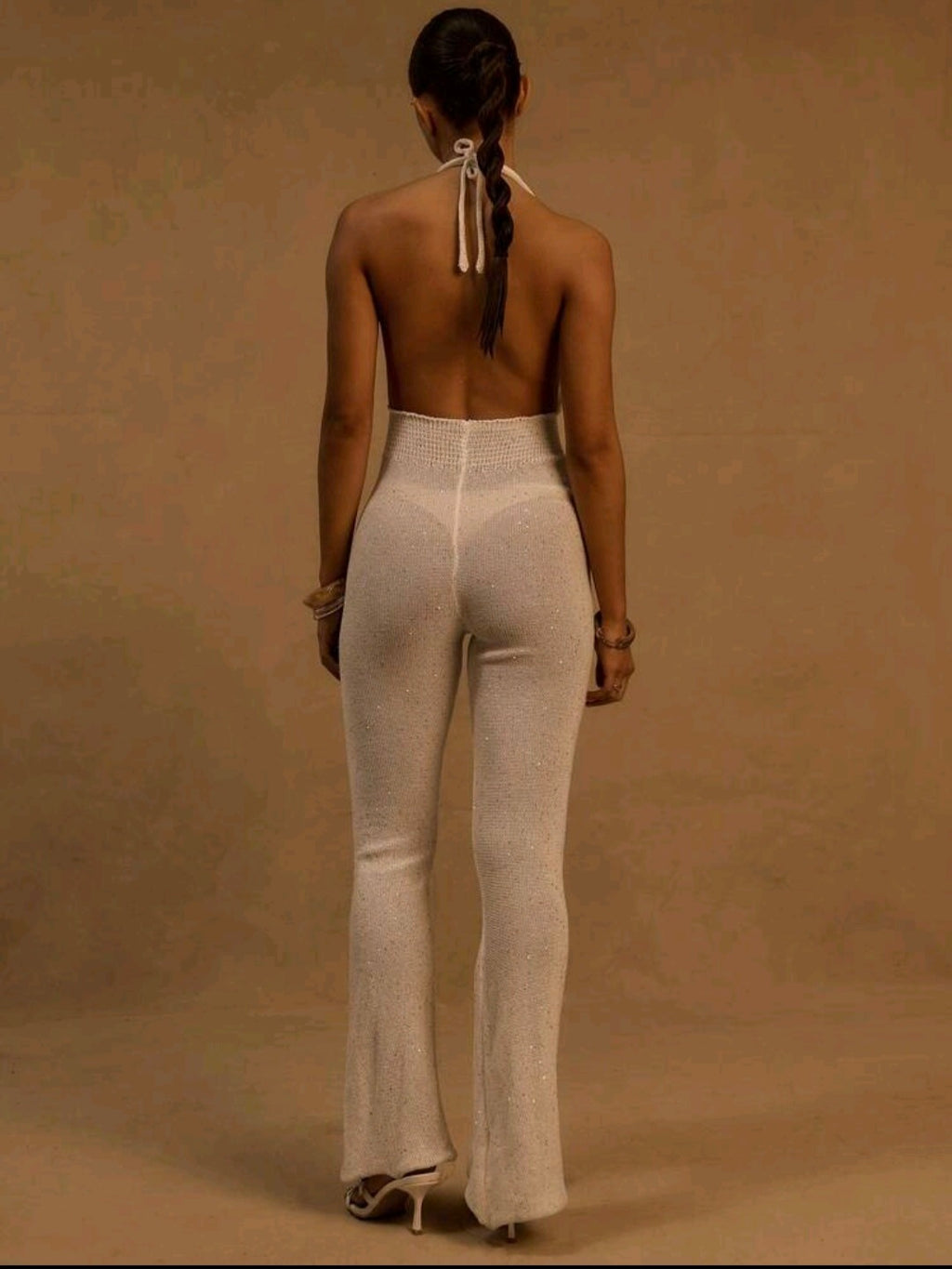 Musera Crochet Plunge Jumpsuit — UK 12/14