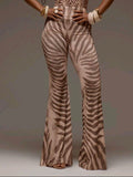 Musera Animal Print Flares — UK 10
